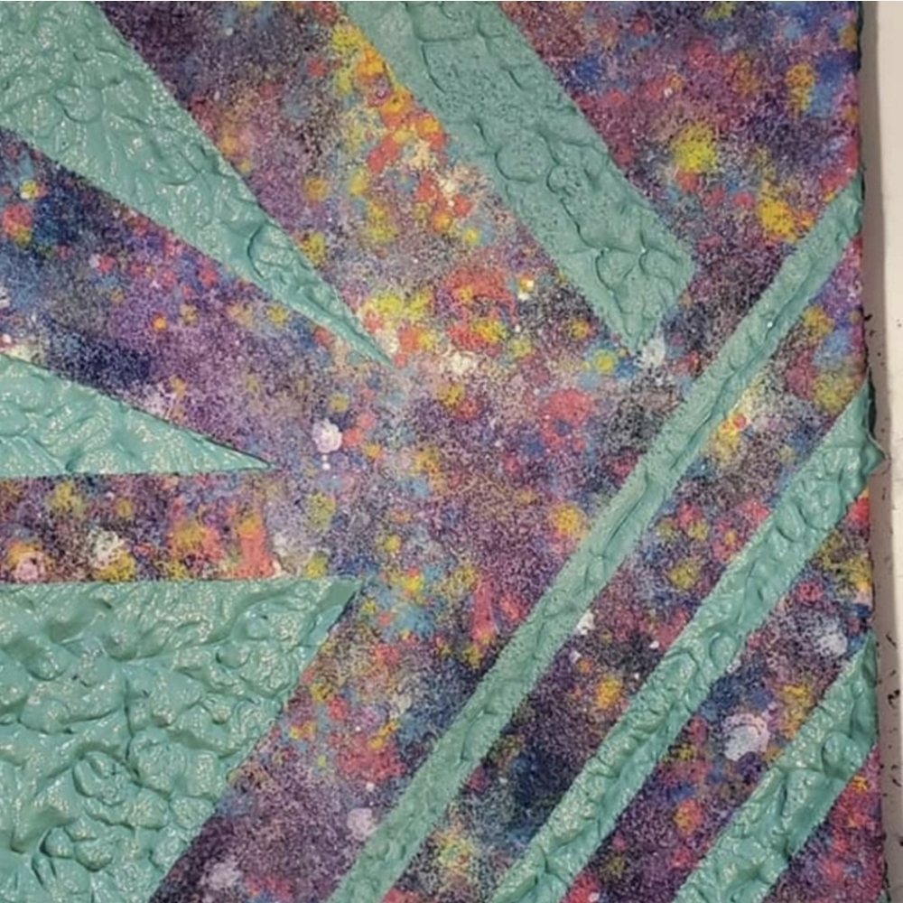 HANDCRAFTED Colorful Painting Abstract Artwork HANDPAINTED Textured Art Decor - Picture 16 of 16